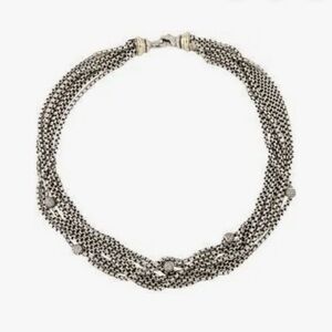 David Yurman multi strand necklace with diamonds